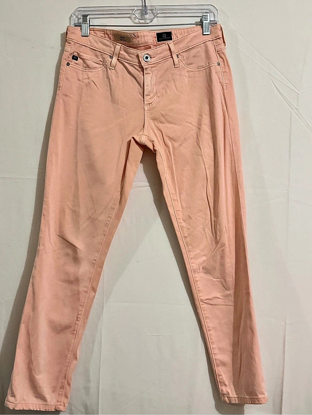 Adriano Goldschmied The Stilt Cigarette Leg Skinny Jeans in Pink Waist 28